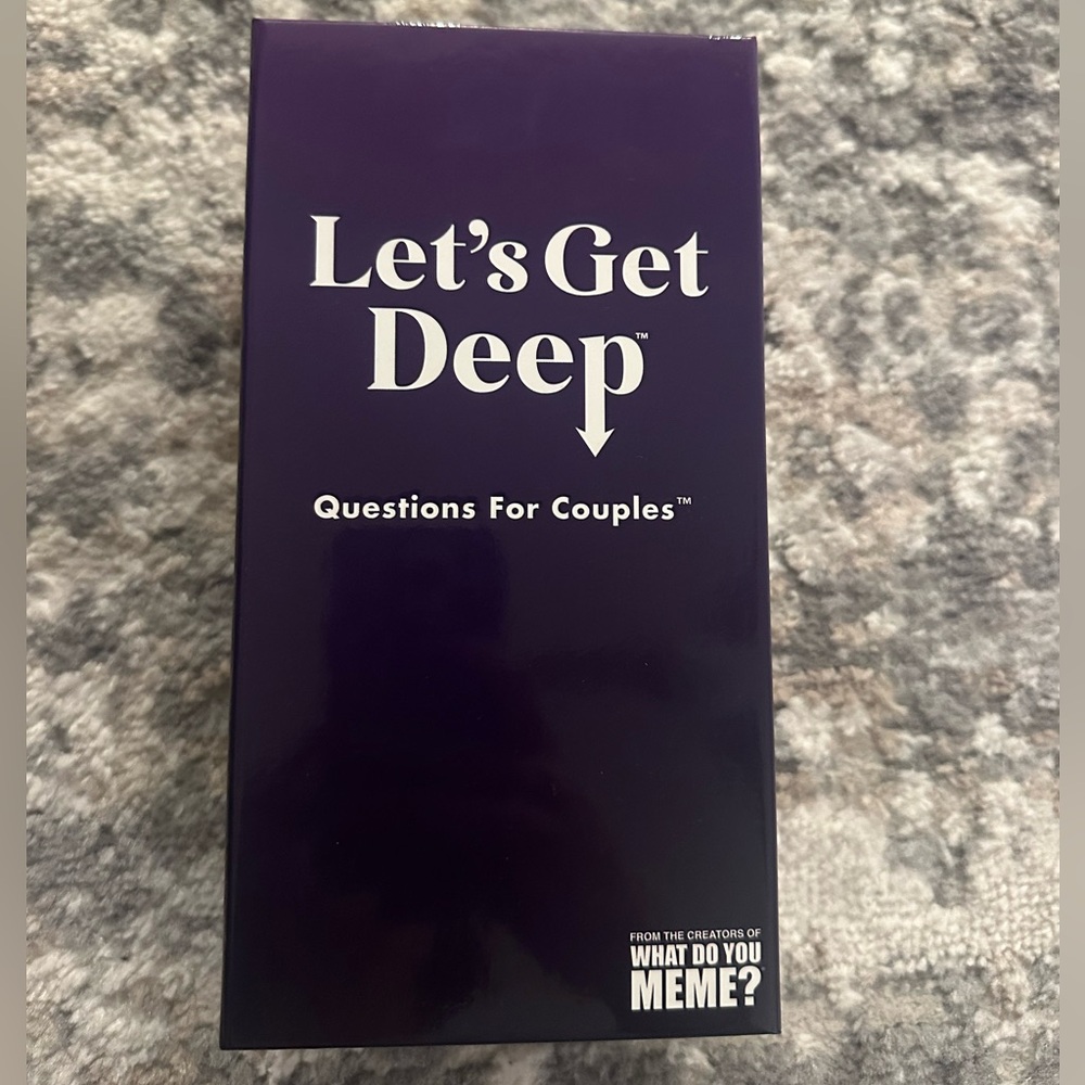 Let's Get Deep Card Game - Purple